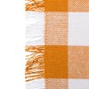 DII Camino de Mesa, Mantel Individual, Pumpkin Spice Checker, Placemat,