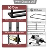 AQAREA Wall Mounted Wine Rack: Metal Hanging 10 Bottle Wine
