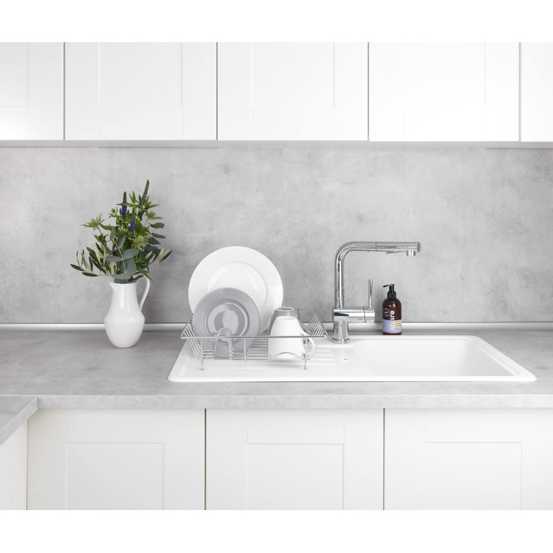 Wenko Escurreplatos rejilla, Metal, Chrome