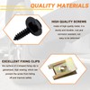 40 Sätze Blechmutter Schraube Mutter Clip Kit, 20 Feder Blechnmutter