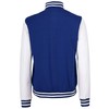 Decrum Royal Blue And White Women Letterman Jacket | [40056171]