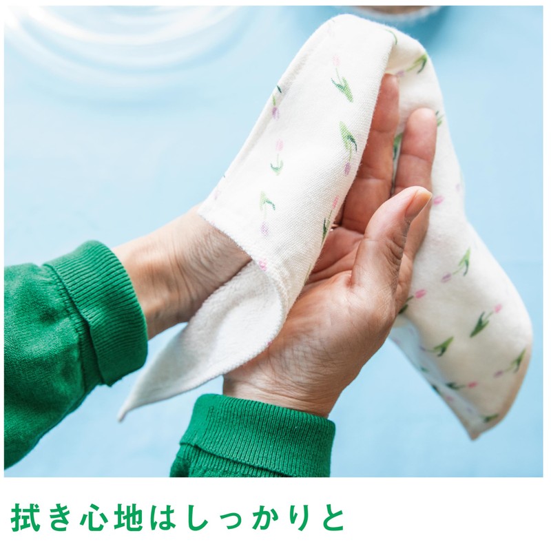 Imabari Towel Handkerchief Flower Iroha Retro 9.4 x 9.4 inches