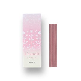 Les Spoir 219279 Thin Crimson Rice Set of 20, Shoyeido 219279 with Simple Incense Stand