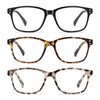 LKEYE Reading Glasses Women Men Anti Glare Blue Light Blocking