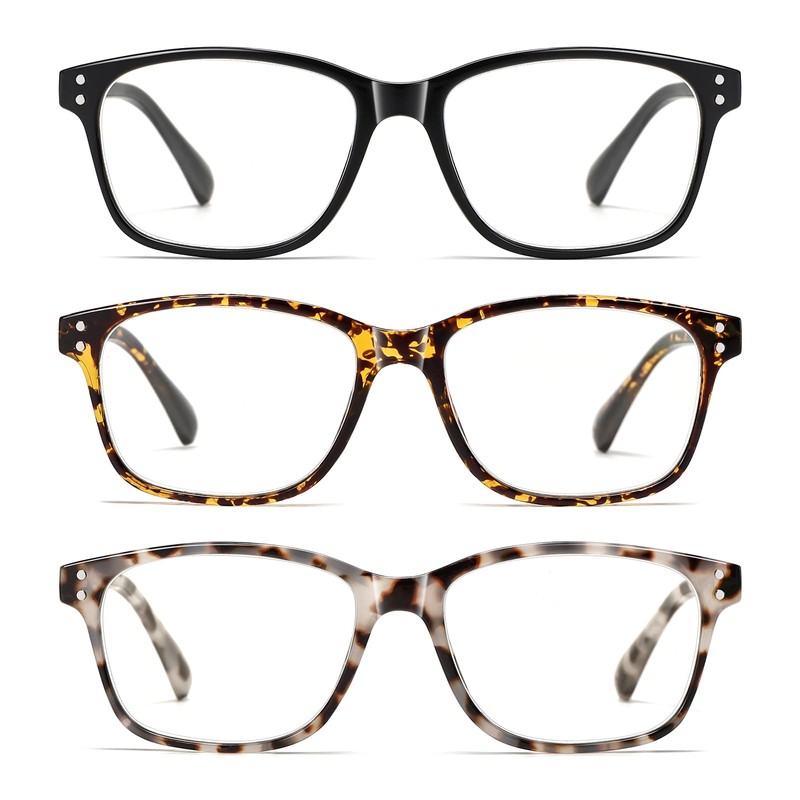 LKEYE Reading Glasses Women Men Anti Glare Blue Light Blocking