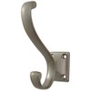 Stone Harbor Hardware Heavy-Duty Coat & Hat Hook, 3-7/16" High,