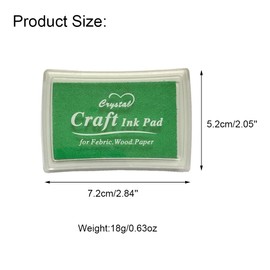 JZTang 6 Pcs Craft Ink Pad, Washable Ink Pads for Kids Multicolor Ink Pads for Rubber Stamps, Paper, Scrapbooking, Wood Fabric, 6 Unique Pure Colors