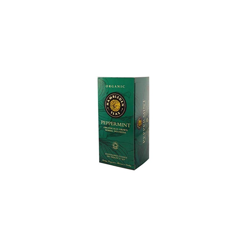 HAMBLEDEN HERBS Organic Peppermint Tea Bags 27.5g (PACK OF 6)