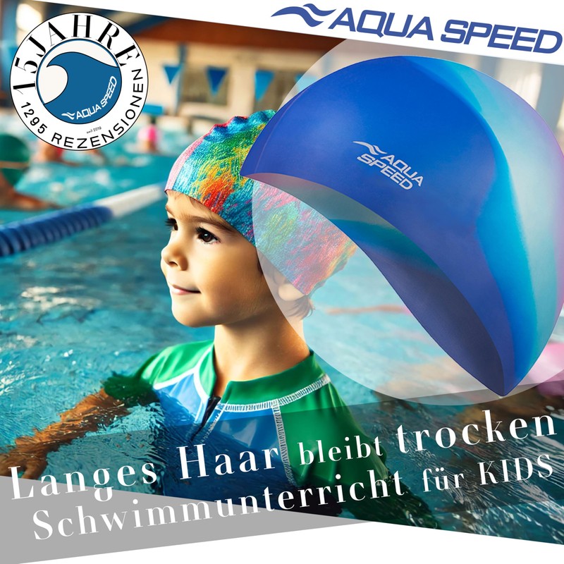 Aqua Speed Swimming Cap for Men, Bathing Cap Multi-Coloured with