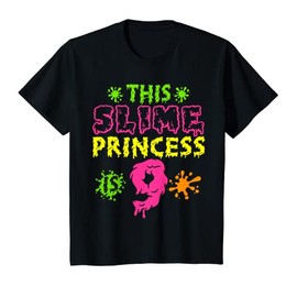 Kids Slime Birthday, 9th Birthday, Slime Princess, 9 Years Old T-Shirt