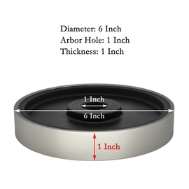 CAQUXIL Diamond Lapidary Jewelry Grinding Wheel 6 Inch with 1 Inch Arbor Hole, Diamond Grinding Wheel for Gem, Marble, Granite, Glass, Ceramics, Cemented Carbide, 1500 Grit