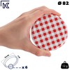 KADAX fi82 mm Screw Lid, Twist-Off Lid Set Made of