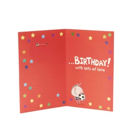 UK Greetings Birthday Card for Boy - Blue Football Design