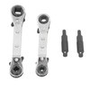 HVAC Service Wrench 3/8 to 1/4in 5/16 to 1/4in Stainless