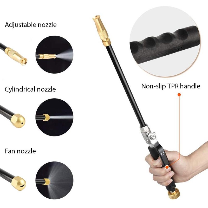 High Pressure Hose Nozzle Pressure Washer Jet Adjustable High Pressure