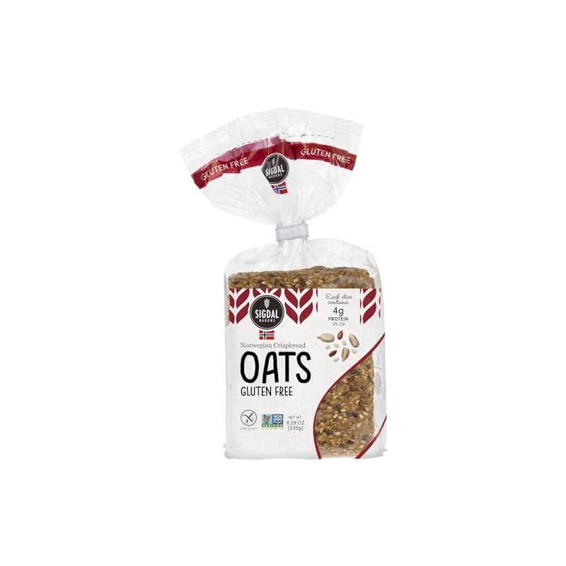 Sigdal Bakeri Gluten Free Oats | Norwegian Wholegrain Crispbread |