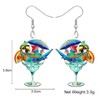 LONYOO Acrylic Macaw Parrot Bird Earrings Summer Jewellery Dangle Scarlet