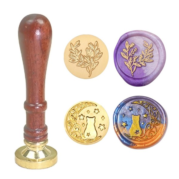 Wax Seal Stamp, Set of 2 Wax Seal Stamp Set,