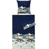 Erwin Müller Flannelette Bed Linen Blue Size 200 x 220