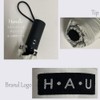 H・A・U Logo Simple Auto Open and Close Umbrella, For Rain
