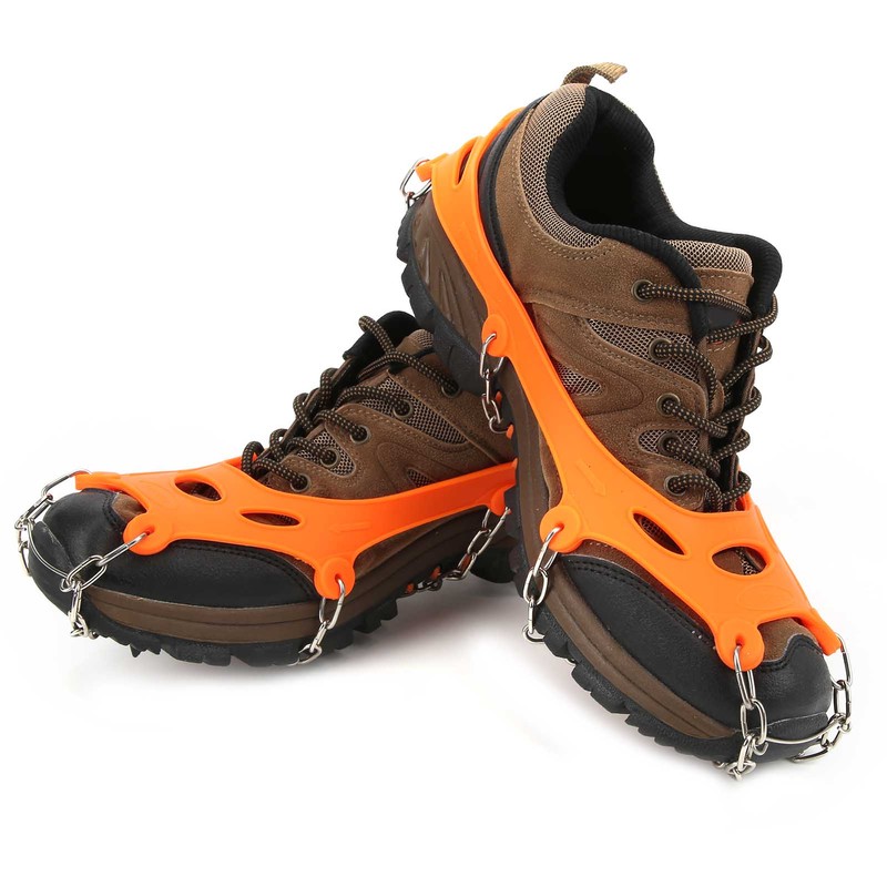 1 Pair 8 Teeth Crampons AntiSlip Traction Ice Cleats Snow