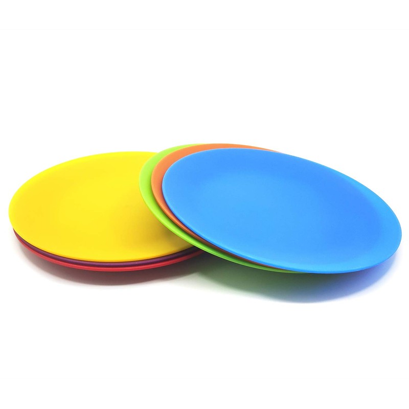 Plastic Dinnerware set, Unbreakable and Reusable Plastic Plate, Bowl and