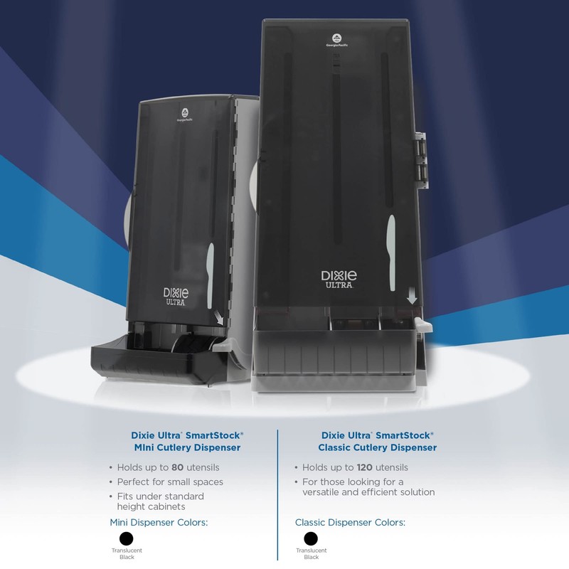 Dixie SSK51 SmartStock Plastic Cutlery Refill, Knives, Black, 40 Per