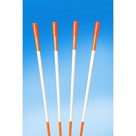 Snow Stakes, Driveway Marker, Plow Stakes, 5/16" Thick X 48" ORANGE Fiberglass Stakes , 100 Pack