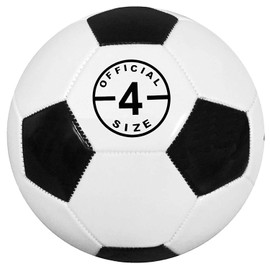 (Pack of 6 ) Biggz Premium Classic Soccer Balls with Hand Pump Size 4