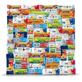 Fast Distribution Healthy Snacks, Care Package 67 Count Premium Healthy Mixed Healthy Snack Box