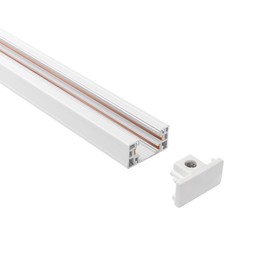 mirrea White H Type 4-feet Track for Ceiling Track Lighting