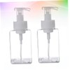 STOBAZA 2pcs Foaming Pump Bottle for Women Refillable Transparent Dispenser