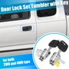 X AUTOHAUX 1 Pair Door Lock Cylinder Set Kit with
