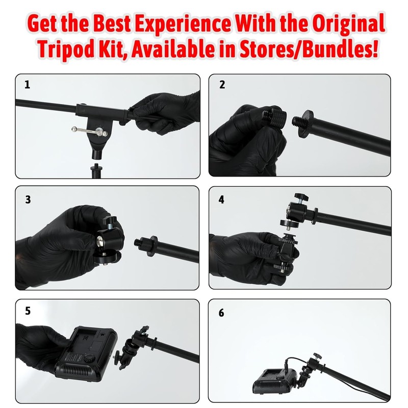 Portable Tripod, Polarized LED Tattoo Work Light Specialized Tripod –