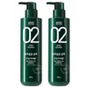 Amos Green Tea Realistic Hair Loss Shampoo Oily 500g 2pcs / 아모스 녹차실감 탈모 샴푸 지성 500g 2개