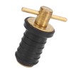 Marine Boat Brass T Handle Drain Plug Strong Structure Twist