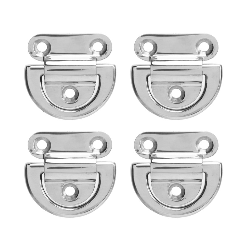 4 Sets Marine Grade Folding Pad Eye 316 Stainless Steel