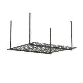 Hyloft 00625 45-Inch x 45-Inch Overhead Steel Garage Storage System, Adjustable Ceiling Mount Storage Rack, Hammertone