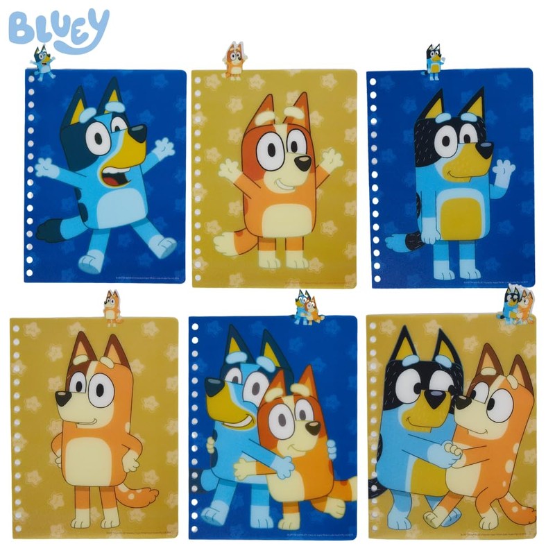 Bluey Tab Journal Notebook, Spiral Bound, 144 Lined Pages, 8