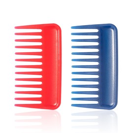 2 Pieces Plastic Comb, Mini Wide-Tooth Comb, Hair Combing Tools, Portable Combs, Travel Supplies.