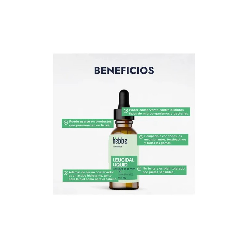 Leucidal, Conservador Cosmético Natural De Amplio Espec 30g