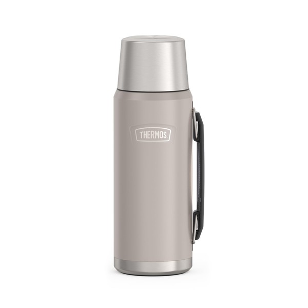 THERMOS Icon Beverage Bottle 1.20 L, Beige/Sandstone Mat, Thermos Flask