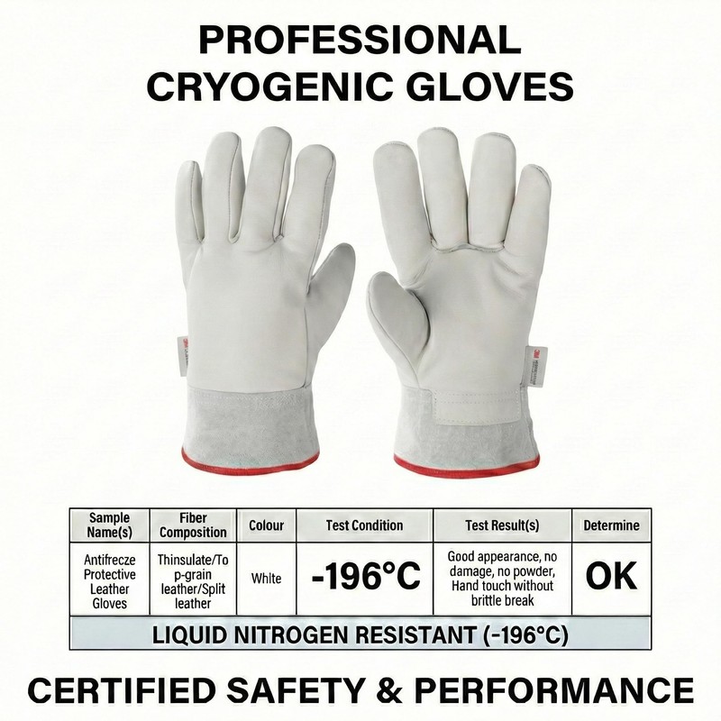Sindayo Cryogenic Gloves -436°F/-260°C for Liquid Nitrogen(LN2), Dry Ice &
