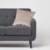 HOMESCAPES Luxury Champagne Velvet Cushion Cover 18 x 18 Inch