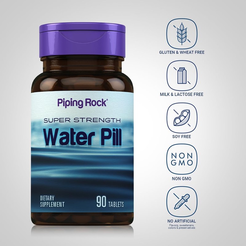 Piping Rock Water Pill for Men and Women | 90