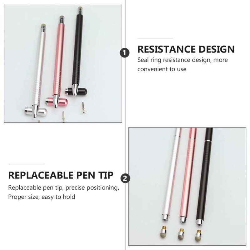 Gatuida 2pcs Magnetic Stylus Pen Disc Tip Multifunctional Capacitive Stylus