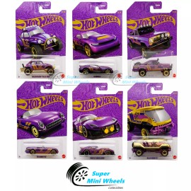 Hot Wheels 2025 Pearl & Chrome - G Case (6 Cars Set) 57th Anniversary Series