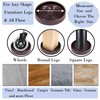 Fursafe&Q Rubber Caster Cups, Non Slip Furniture Pads Hardwood Floors-Furniture