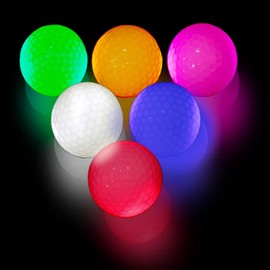 Batone Glow Golf Balls Dark Long Last Super Bright Night Golf Balls Home Night LED Glow Ball Golf 6 Colors Available