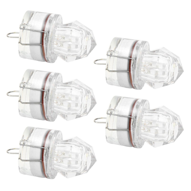 5Pcs Fishing Lure Light Diamond Shape LED Corrosion Resistance Auto